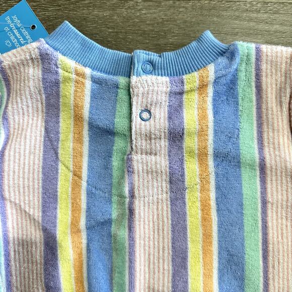 Ruffle Butts Rainbow Lane Stripped Terry Knit Sweatshirt Size 12-18 Months NEW - Picture 5 of 6